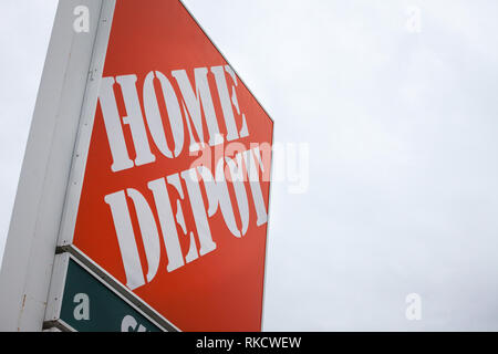 Das Home Depot Store Logo In Vancouver Bc Kanada Stockfotografie Alamy