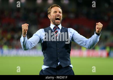 GARETH SOUTHGATE KOLUMBIEN V England, 03. Juli 2018 Stockfoto