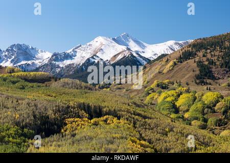 Elk Ridge Berge, die innerhalb des White River National Forest in West Central Colorado befindet. Stockfoto