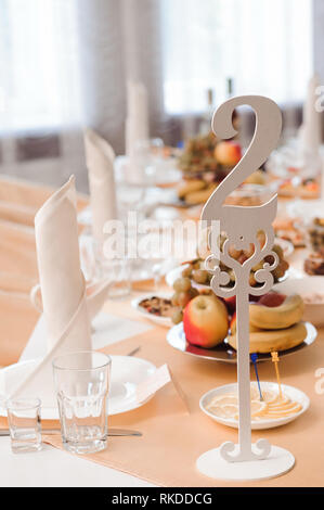 Hochzeit in einem Restaurant, urlaub Veranstaltung Stockfoto