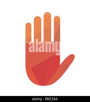 Symbol Hand Vector Illustration Stock Vektor