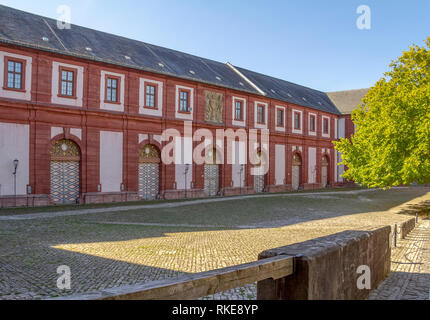 Idyllische Detail der Festung Marienberg in der Nähe von Würzburg in Unterfranken, einem bayerischen Raum in Deutschland Stockfoto