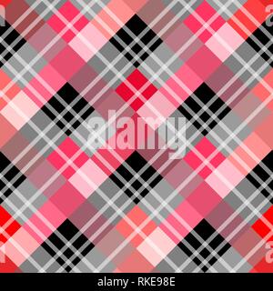 Tartan nahtlose Muster. Trendy Vector Illustration für Tapeten. Nahtlose Tartan Fliesen. Anzüge für Dekorpapier, Modedesign und Haus Stock Vektor