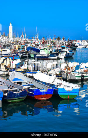 Hafen von Tanger, Tanger, Marokko, Nordafrika Stockfoto