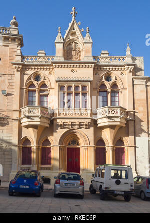 Gebäude, das in der ummauerten Stadt Mdina, die ehemalige Hauptstadt von Malta Stockfoto