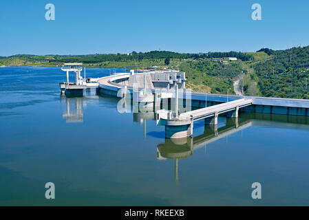 Wand des Wasserkraftwerk Stockfoto