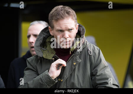 Trainer Julian NAGELSMANN (1899), Brustbild, Fußball 1. Fussballbundesliga, 21. Spieltag, Borussia Dortmund (DO) - TSG 1899 Hoffenheim (1899) 3:3, am 09.02.2019 in Dortmund/Deutschland. € | Nutzung weltweit Stockfoto