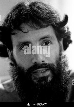 Cat Stevens nun als Yusuf Islam der Sänger in seiner North London Office 1985 fotografierte für das Magazin "Stern" bekannt. Stockfoto