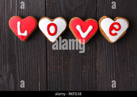 Valentines Tag und Süßigkeiten Konzept Stockfoto