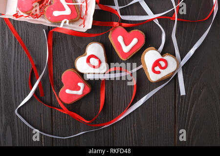 Valentines Tag und Süßigkeiten Konzept Stockfoto