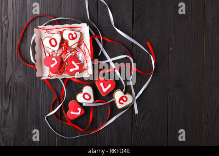 Valentines Tag und Süßigkeiten Konzept Stockfoto