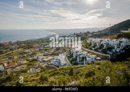 Neue Eigenschaft Apartments, Villas Benalmadena, Costa del Sol, Andalusien, Spanien. Stockfoto