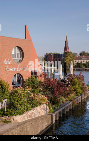 Im Malchower Inselstadt Malchow, siehe, Mecklenburgische Seenplatte, Mecklenburg-Vorpommern, Deutschland Stockfoto