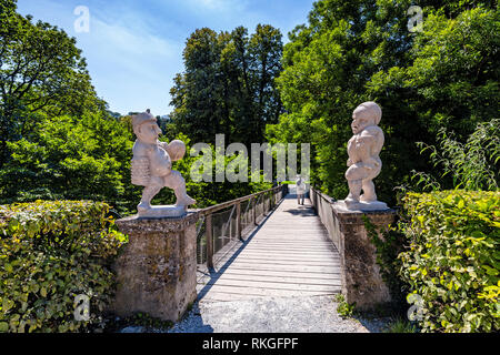 Schloss Mirabell und dessen Gärten, Salzburg, Österreich. Stockfoto