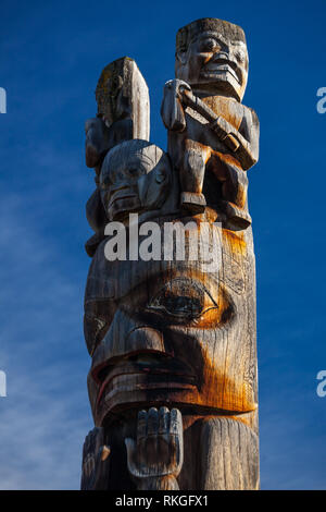 Gitanyow, Northern BC, British Columbia, Kanada Stockfoto