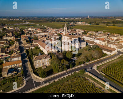 Saint Estephe Dorf, entlang der Weinstraße von Saint Estephe in der Region Bordeaux von Frankreich, Europa Stockfoto