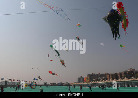 International Kite Festival-2019, Ahmedabad-India Stockfoto