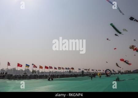 International Kite Festival-2019, Ahmedabad-India Stockfoto