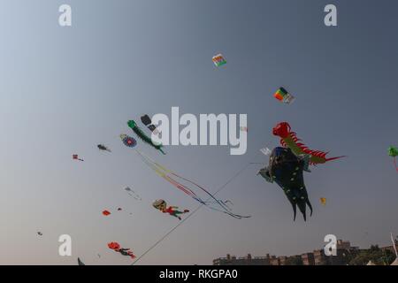 International Kite Festival-2019, Ahmedabad-India Stockfoto