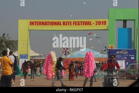 International Kite Festival-2019, Ahmedabad-India Stockfoto