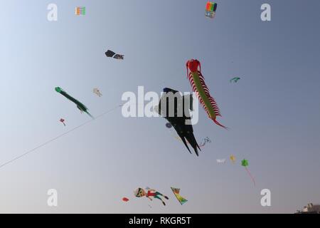 International Kite Festival-2019, Ahmedabad-India Stockfoto