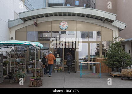 Markthalle im belgischen Viertel, köln, deutschland Stockfoto