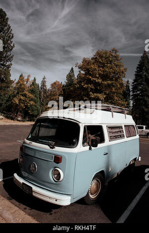 Volkswagen Typ 2. Yosemite National Park. CA. Stockfoto