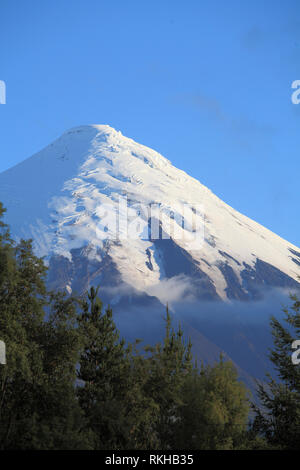 Chile, Lake District, Vulkan Osorno, Stockfoto