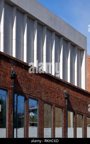 Detail Ansicht zusätzliche Etage. Torhaus School, London, Vereinigtes Königreich. Architekt: Kind Graddon Lewis, 2018. Stockfoto