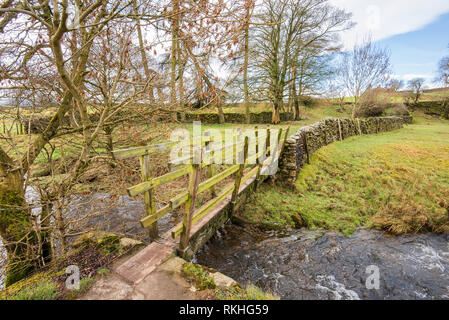 Long Preston Beck Brücke Stockfoto