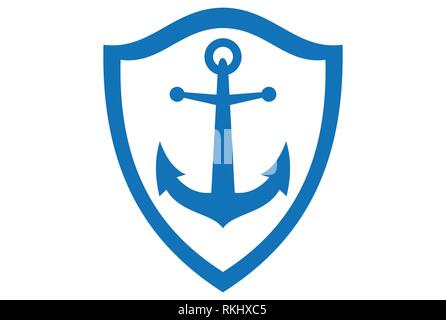 Logo-Symbol für Ankerkonzept Stock Vektor