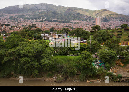 Medellin, Antioquia, Kolumbien: Blick auf die Stadt. Stockfoto