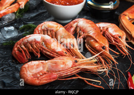 Nahaufnahme des fernöstlichen botan Garnelen Stockfoto