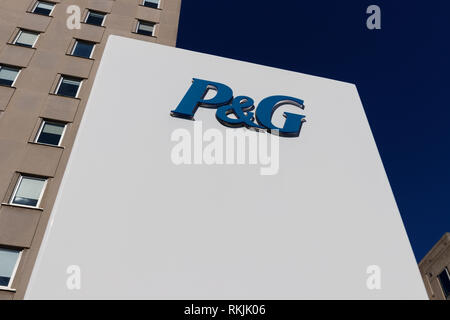 Cincinnati - ca. Februar 2019: Procter&Gamble Corporate Headquarters. P&G ist ein US-amerikanischer multinationaler Konsumgüterhersteller III Stockfoto