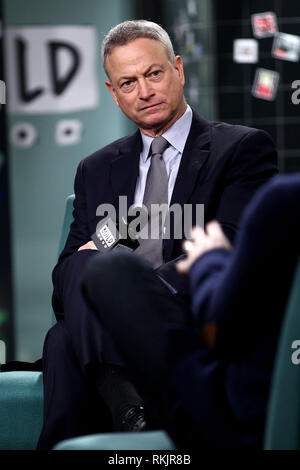 New York, USA. 11 Feb, 2019. Gary Sinise am Montag, Februar 11, 2019 bauen Serie innen Berühmtheit Candids sein neues Buch zu sprechen, "dankbar der Amerikanischen: eine Reise von Self Service' am Bau Studio in New York, USA. Quelle: Steve Mack/S.D. Mack Bilder/Alamy Credit: Steve Mack/Alamy leben Nachrichten Stockfoto