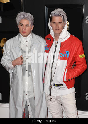 Los Angeles, Ca, USA. 10 Feb, 2019. Grau auf der 61. jährlichen Grammy Awards im Staples Center in Los Angeles, Kalifornien, die am 10. Februar, 2019. Credit: Faye Sadou/Medien Punch/Alamy leben Nachrichten Stockfoto