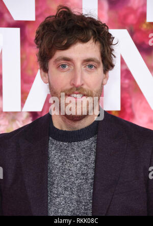 Los Angeles, CA, USA. Februar 2019. 11. Februar 2019 – Los Angeles, Kalifornien – Thomas Middleditch. "Ist es nicht romantisch", die Premiere in Los Angeles im Theater im Ace Hotel. Foto: Birdie Thompson/Admedia Stockfoto
