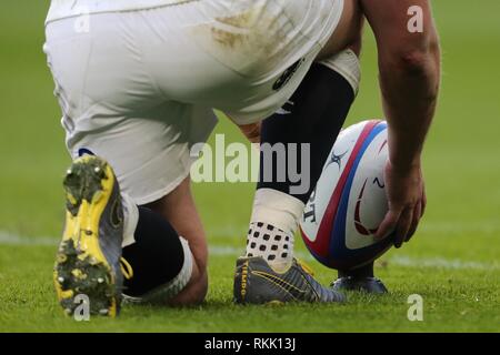 OWEN FARRELL, England und SARAZENEN RU, England V Frankreich, GUINNESS sechs Nationen 2019, 2019 Stockfoto