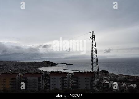 Aydin, Türkei. 24 Jan, 2019. Eine Landschaft der Stadt. Credit: Altan Gochre | Verwendung weltweit/dpa/Alamy leben Nachrichten Stockfoto