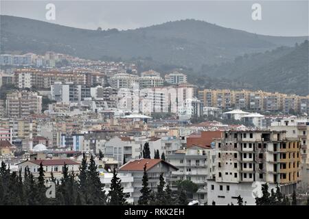 Aydin, Türkei. Jan, 2019 21. Eine Landschaft von Wohngebäuden. Credit: Altan Gochre | Verwendung weltweit/dpa/Alamy leben Nachrichten Stockfoto