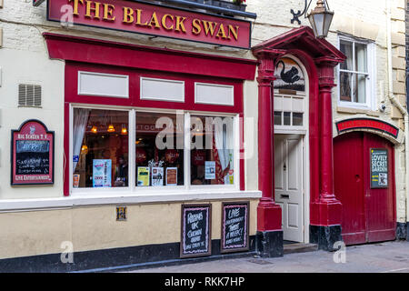 Der schwarze Schwan auf die Städte Baxtergate, Whitby, North Yorkshire. Großbritannien Stockfoto