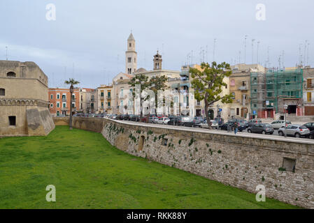 Castello Normanno-Svevo in Bari Stockfoto