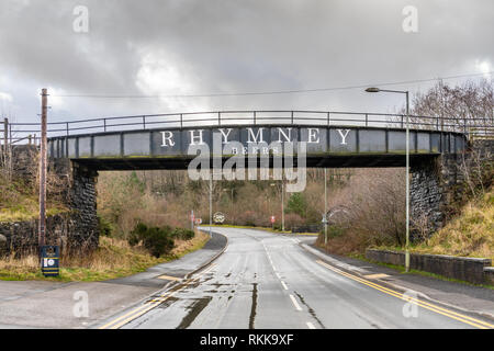 "Rhymney Beers Brücke in Blaenavon, South Wales, Großbritannien Stockfoto