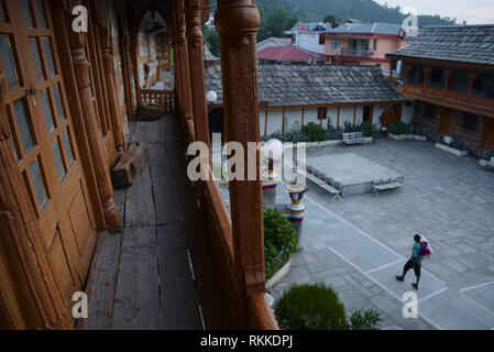 Bhimakali Tempel, ursprünglich als Bhimadevi Tempel, in Sarahan, Himachal Pradesh bekannt. Stockfoto