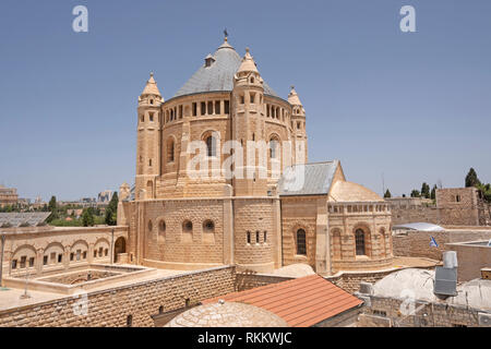 1352 Abtei auf dem Berg Zion in Jerusalem in Israel. Stockfoto