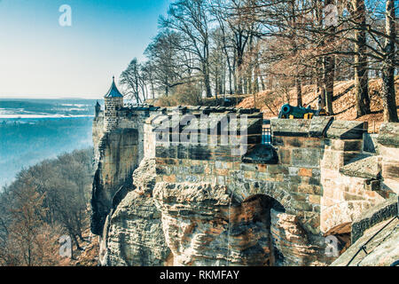 Festung Königstein Stockfoto