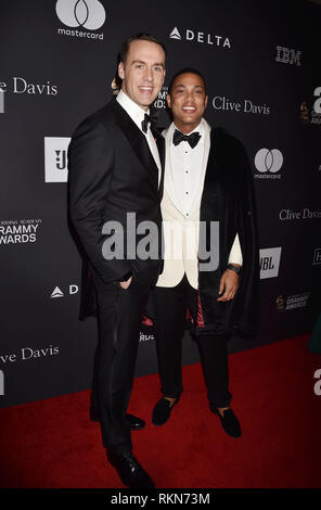 BEVERLY HILLS, Ca - Februar 09: Tim Malone (L) und Don Zitrone besucht die Recording Academy und Clive Davis' 2019 Pre-GRAMMY Gala im Beverly Homewood Suites Stockfoto