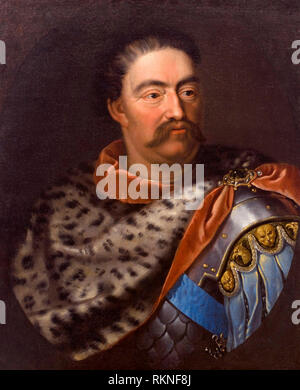 Portrait von John III Sobieski, Jan Tricius, ca. 1680 Stockfoto