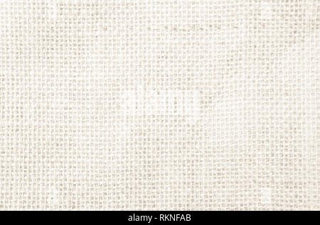 Hessische Sack oder rustikal Jute sack Gewebe Textur Hintergrund. Textilien für Kaffeebohnen. Stockfoto