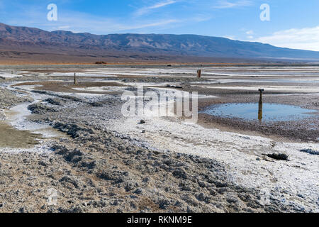 Die rehydrierung von Owens Lake in der Nähe von Keeler, Kalifornien, USA Stockfoto